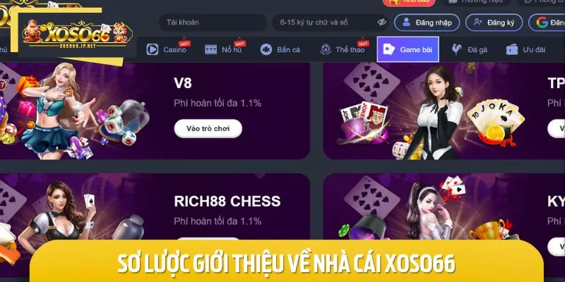 Sơ lược giới thiệu về nhà cái XOSO66