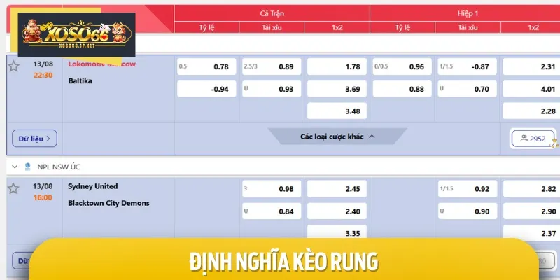 Kèo rung còn có tên gọi quen thuộc khác là Running Ball