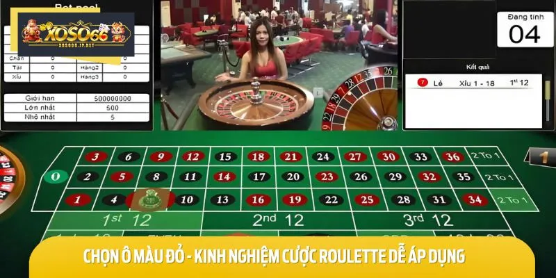 Kinh nghiệm cược Roulette màu đỏ được nhiều cao thủ áp dụng