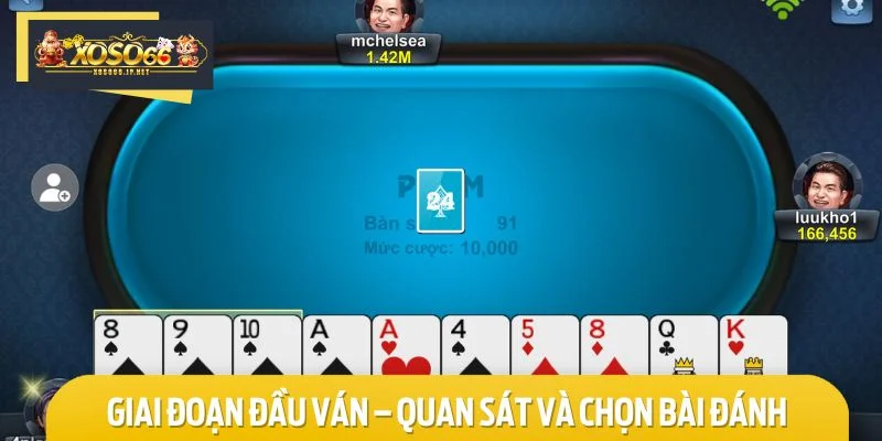 Người chơi cần học cách quan sát và chọn bài phù hợp trong giai đoạn đầu 