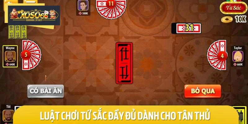 Luật chơi tứ sắc đầy đủ dành cho tân thủ mới tham gia lần đầu